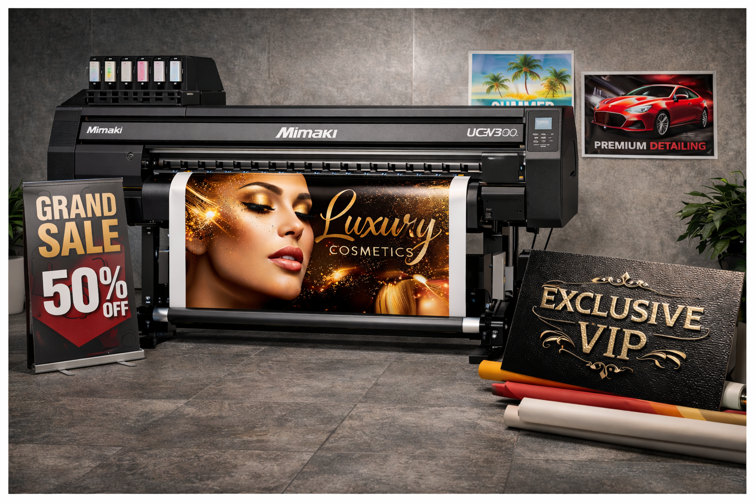 Plotter Makinita JV300PLUS RasterLink6Plus Innicia Impresión Gran Formato