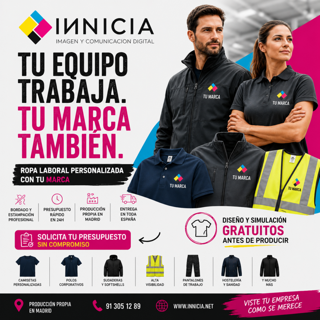 Ropa Laboral personalizada Innicia