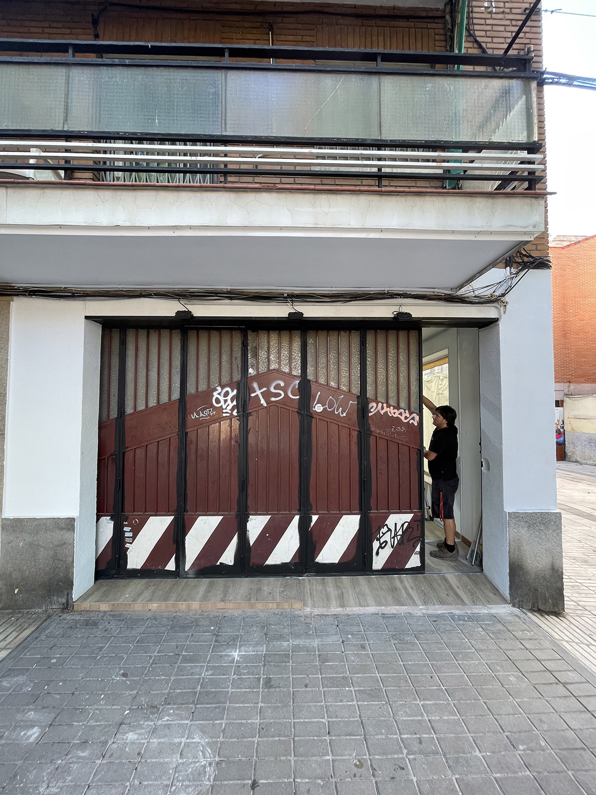 decoración entrada local heladería La Vespa Innicia Impresión 5